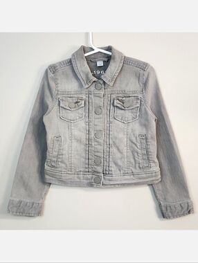 GapKids Grey Denim Jacket, Size XS (Fits Like 4T)